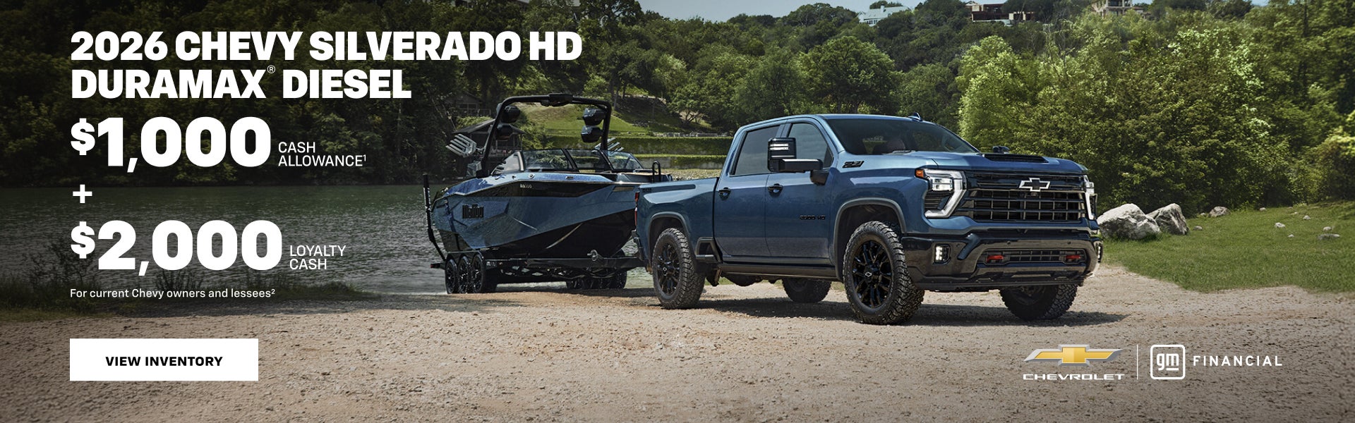 2026 Chevy Silverado HD Duramax Diesel. $1,000 Cash Allowance + $2,000 Loyalty Cash for current C...